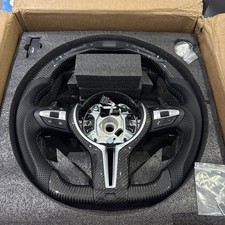 Carbon Fibre LED Steering Wheel Fit BMW F10 F11 F06 F12 F13 F02 F03 F90 M5 M6