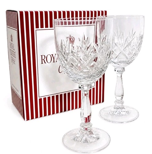 Royal albert wine glasses 2 - wine,
