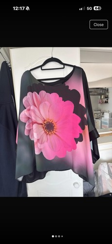 Frank lyman black flowered - frank,