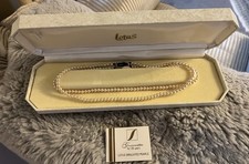 Vintage LOTUS Double Strand Simulated  Pearl Necklace in Box Beaverbrooks 1980’s