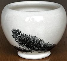 Roger Irving Little - Boscastle Pottery Mochaware Bowl Ivory & Black 2011
