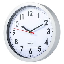 Round Wall Clock Simple Bedroom Kitchen Clocks Quartz Sweep Movement Office Home