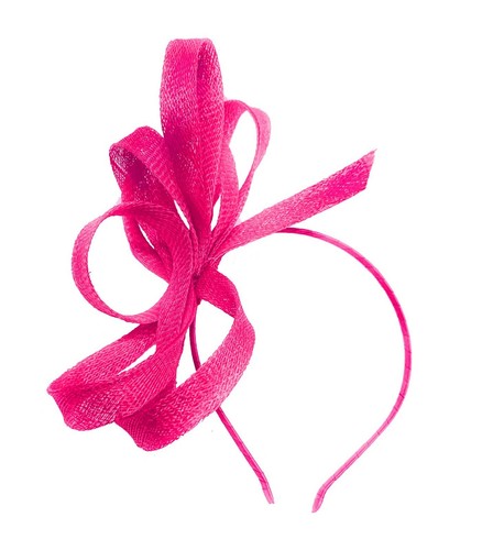 Vegan fascinator headband - on,
