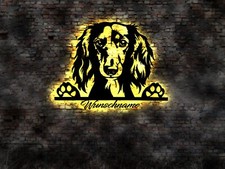 LED wall art Saluki Persian