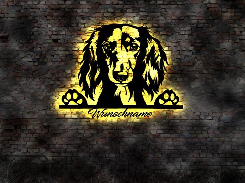 Led wall art saluki persian - art,