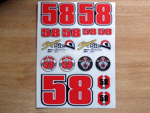 Marco simoncelli sticker kit - marco,