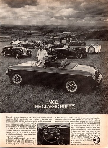 Mgb vintage magazine ad - vintage,