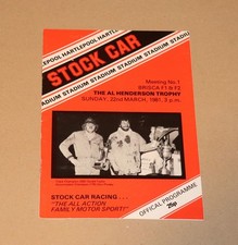 1981 Hartlepool Brisca F1 & F2 stock car programme, 22 March
