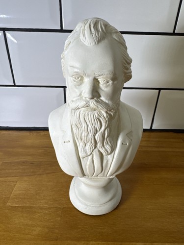 Vintage brahms bust white - vintage,