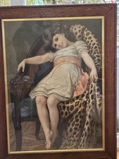 Vintage Print Young Girls In