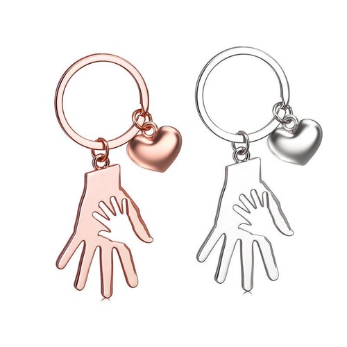 Mother daughter hand keyring - mother,