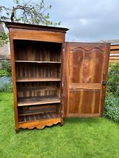 Antique French Fruitwood Bonnetiere Linen / Larder Cupboard