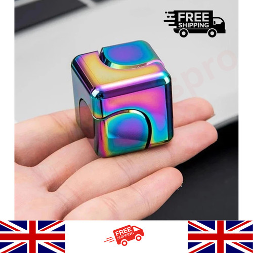 Fidget cube metal spinner - metal,