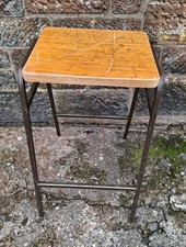 Lab Stools with Metal Frame and Wooden Seat - Cafe Bar Restaurant