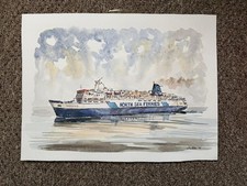 North Sea Ferries MV Norstar water painting