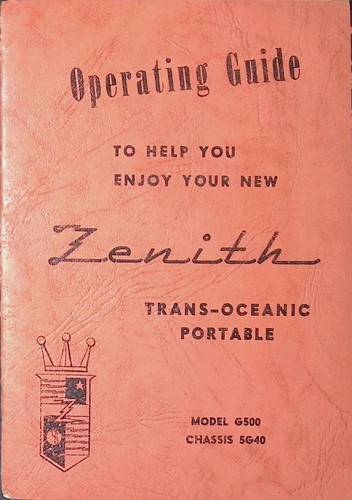 Zenith trans oceanic g500 5g40 - zenith,