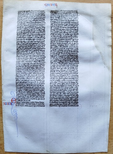 Original manuscript leaf - manuscript, on