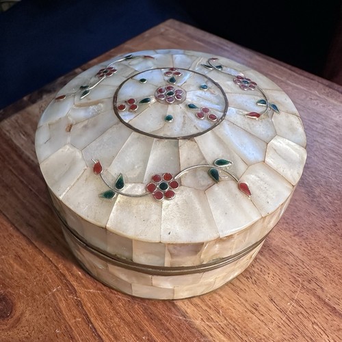 Vintage mother pearl brass - vintage,