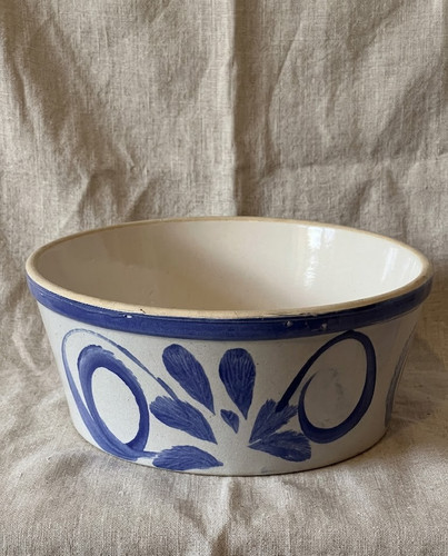 Vintage hand painted blue and - vintage,