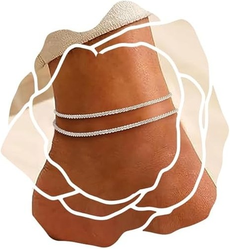 Layered waterproof anklet set - waterproof,