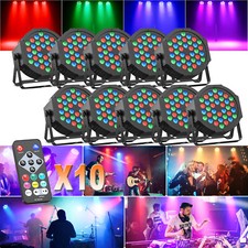 10X RGB 36LED Par Can Lights