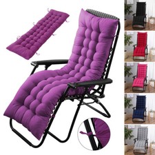 Sun Lounger Cushion Pad Chair Seat Replacement Recliner Cotton Garden 110-170 cm
