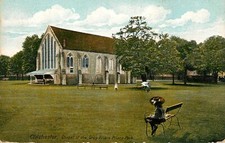 CHICHESTER CHAPEL OF GREY FRIARS PRIORY PARK - POSTCARD
