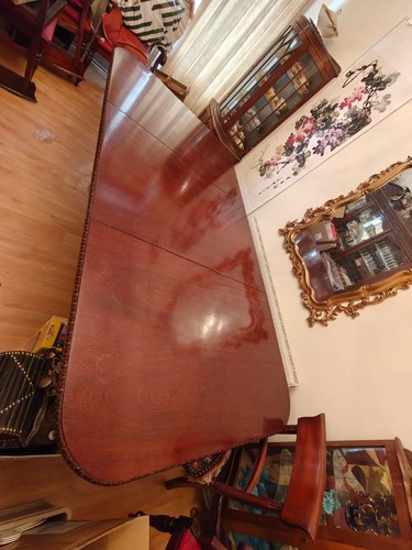 Antique mahogany twin pedestal - antique,