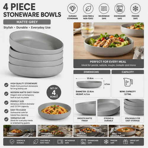 Piece stoneware blates matte - stoneware,