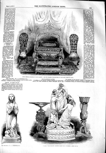 Old antique print 1851 - antique,