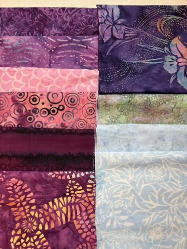 Batik cotton fabric lot 10 - batik,