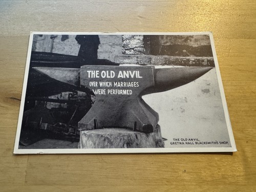 Postcard old anvil gretna - -,