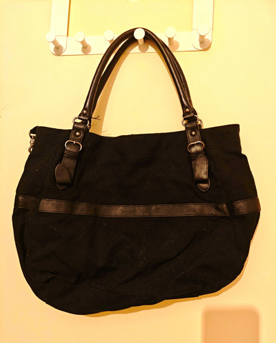 Gap black canvas leather - canvas,