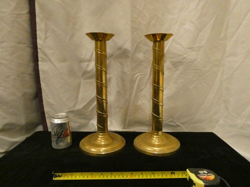 Vintage pair brass quality - brass,