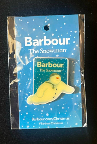Barbour the snowman - snowman, enamel