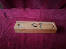 Vintage Treen Pencil Box For Queen Elizabeth's Coronation