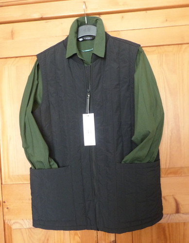 Mens black light padded gilet - light,