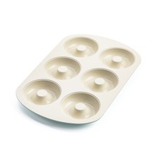 GreenLife Doughnut Baking Tray 6 Cup Ceramic Non-Stick PFAS/PFOA Free (Open Box)