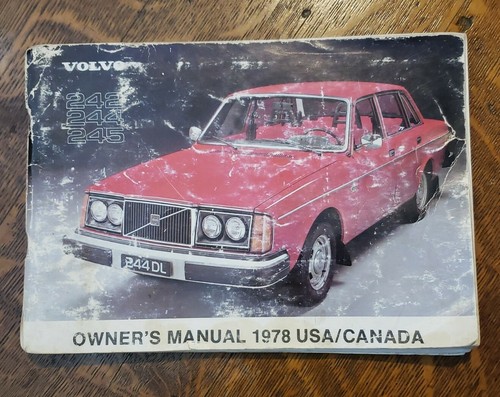 1978 volvo owner manual - 1978, usa