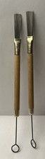 Vintage Wire Drum Brushes Wood