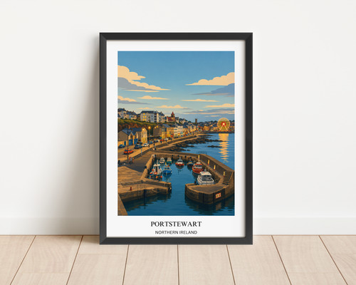Portstewart print northern - print,