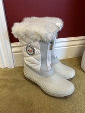 Olang Nancy Winter Snow Boots Womens Front Zip Fur Lined Waterproof 37/38 UK4/5