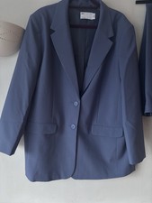 ASOS Design Womens Wide Leg Trouser Suit In Blue