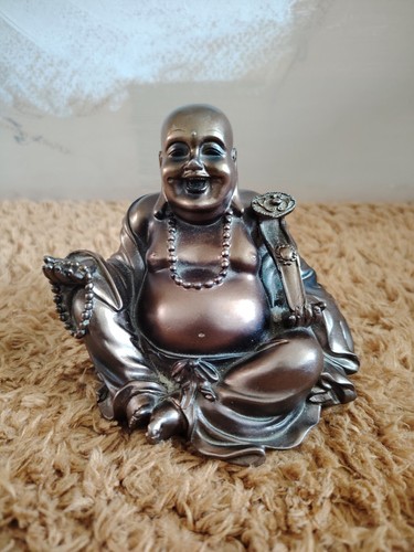 Laughing buddha figurine small - figurine,