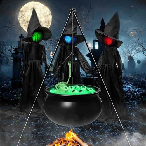 Large halloween witch cauldron - large,