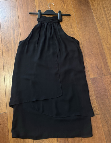 Zara black halter neck layered - black,