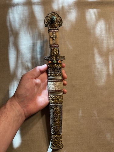 Antique tibetan khampa dagger - antique,