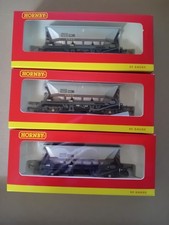 HORNBY 00 GAUGE R.6150A EWS MGR HOPPER WAGONS TRIPLE PACK WEATHERED MINT/BOXED