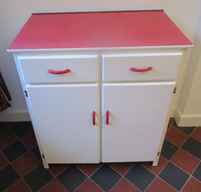 Retro kitchen Larder Cabinet 1950 Pantry Storage Formica Bar Sideboard Drinks