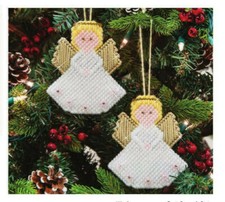 Plastic canvas pattern copy 0621. Christmas tree decoration ornaments angels